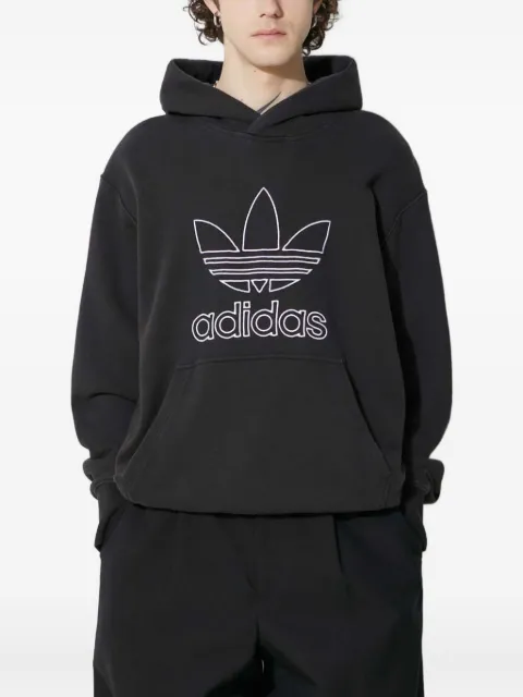 adidas logo-embroidered hoodie