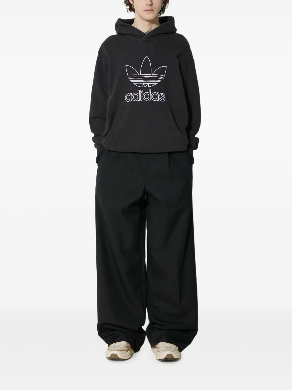 adidas logo-embroidered hoodie | Hoodies | Image 2