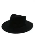 Borsalino felted-wool fedora - Black