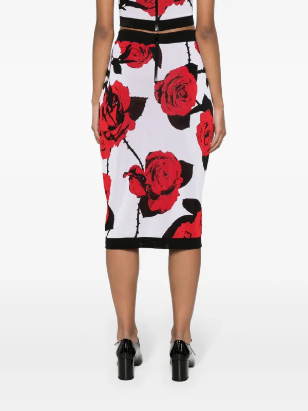 スカート BALMAIN SS23 LINEN MIDI SKIRT (AF0LB845_HB120AS) Balmain Linen Midi Skirt | italist