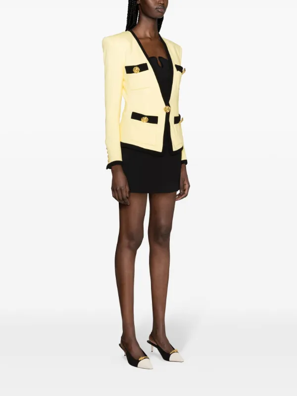 【送料&関税込】Balmain Wool Crepe Open Jacket Balmain Virgin Wool Crepe Jacket | Nordstrom