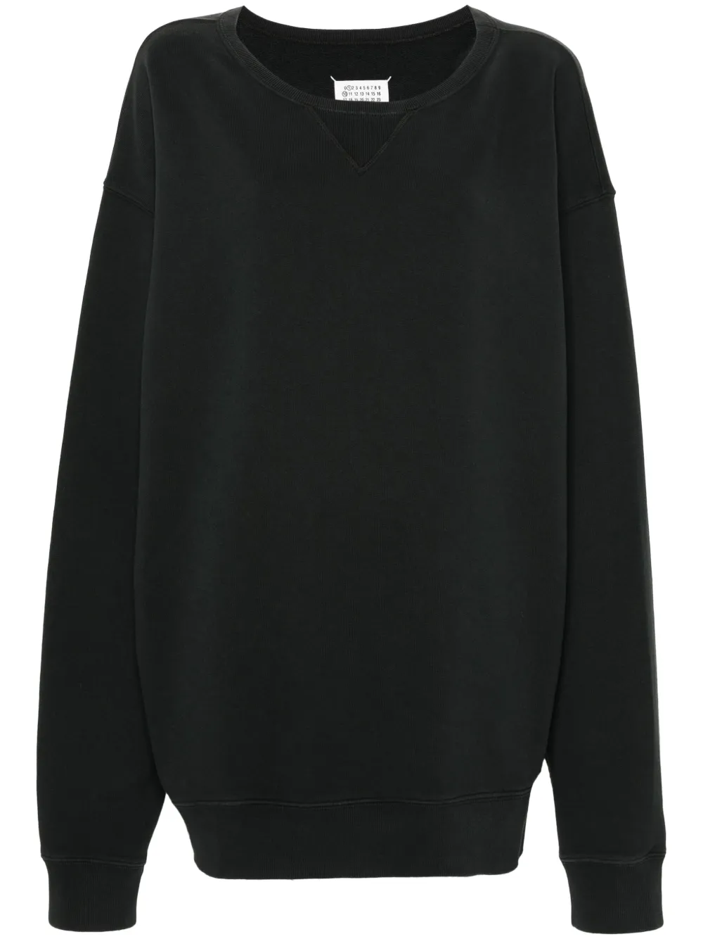 Maison Margiela Invitation Cotton Sweatshirt In Black