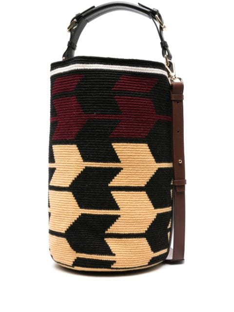 colville maxi Cylinder arrow-woven tote bag