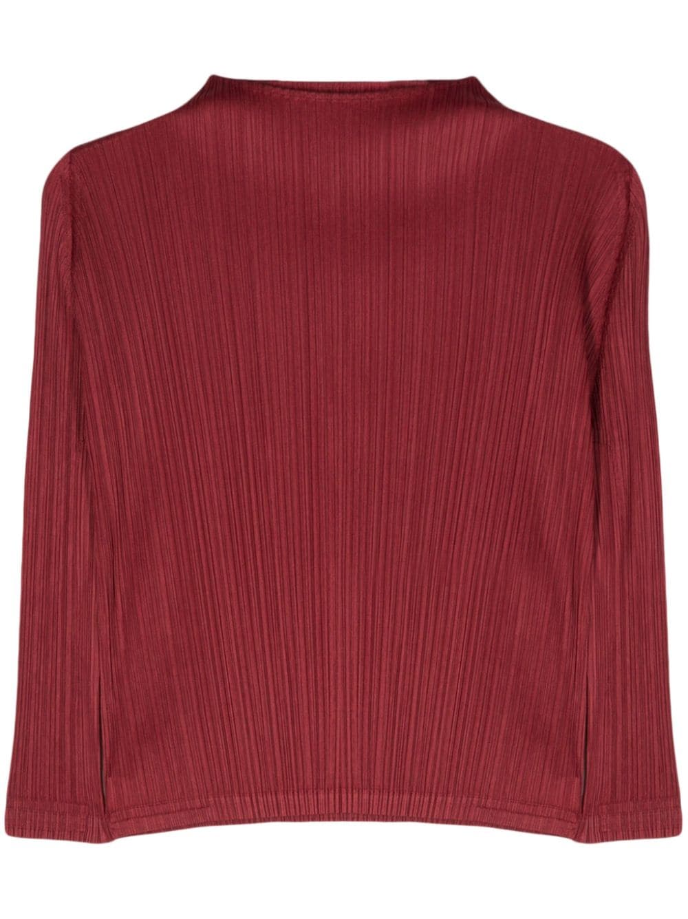 Pleats Please Issey Miyake Monthly Colors: November Carmine top Rood