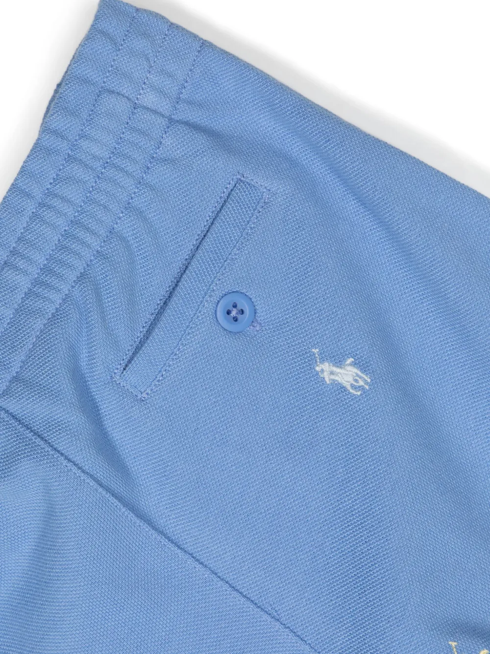 Shop Ralph Lauren Polo Pony Embroidered Shorts In 蓝色