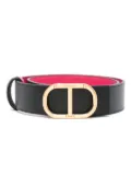 TWINSET reversible leather belt - Black