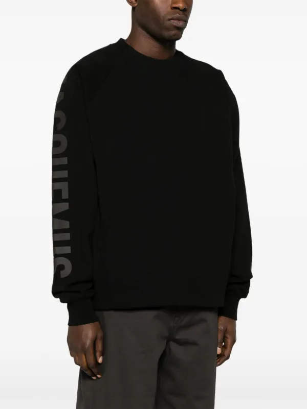 ★JACQUEMUS★Le スウェットシャツ TYPO Jacquemus Le Sweatshirt Typo トップ | ブラック | FARFETCH JP