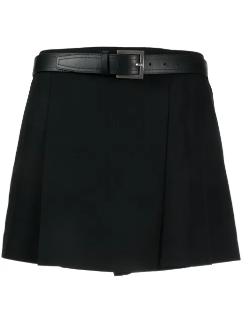 Juun.J shorts estilo falda con cinturón