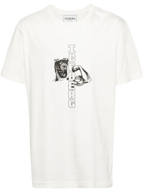 Iceberg logo-print cotton T-shirt