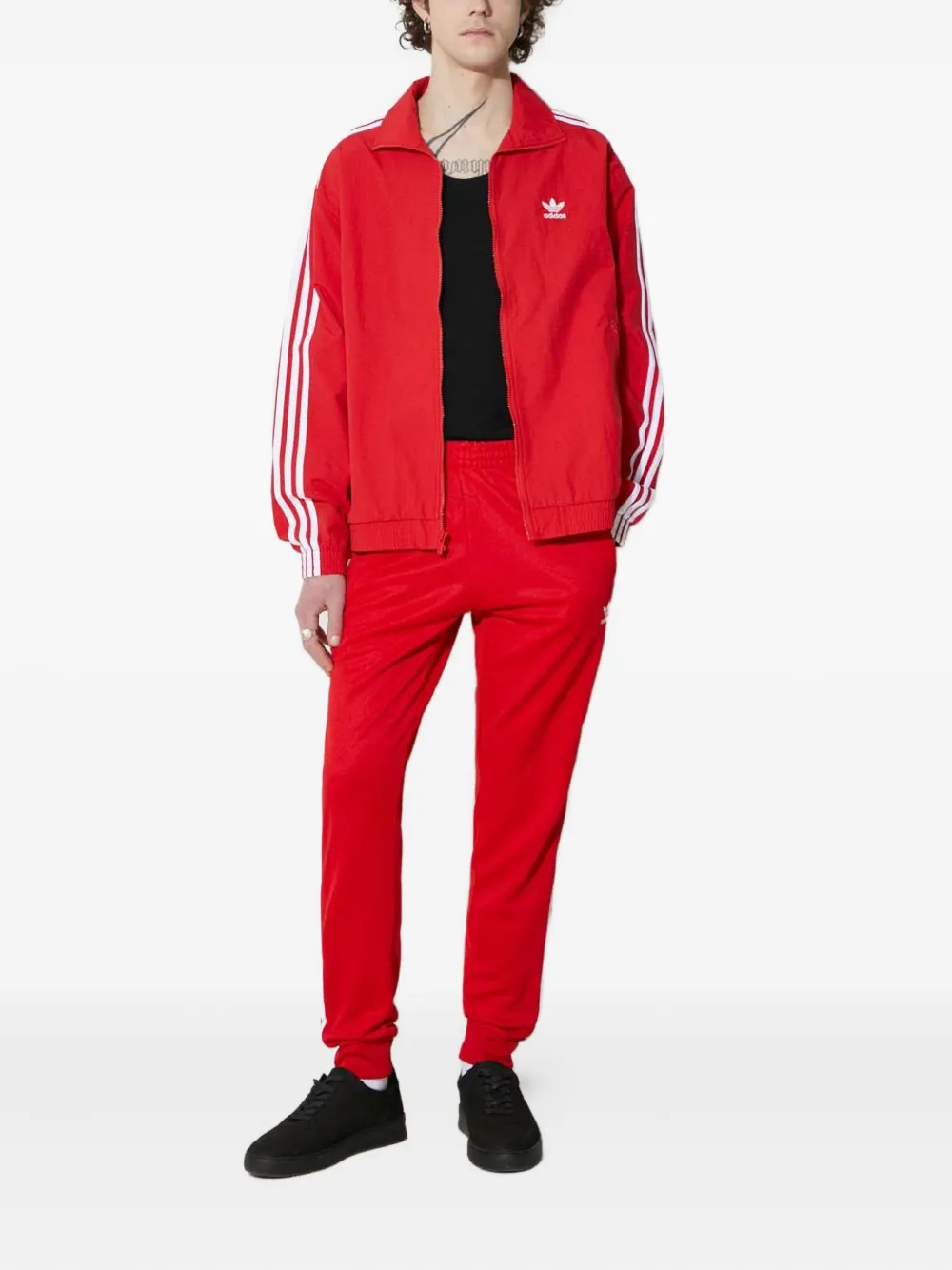 Adidas three-stripe sweatshirt - Rood