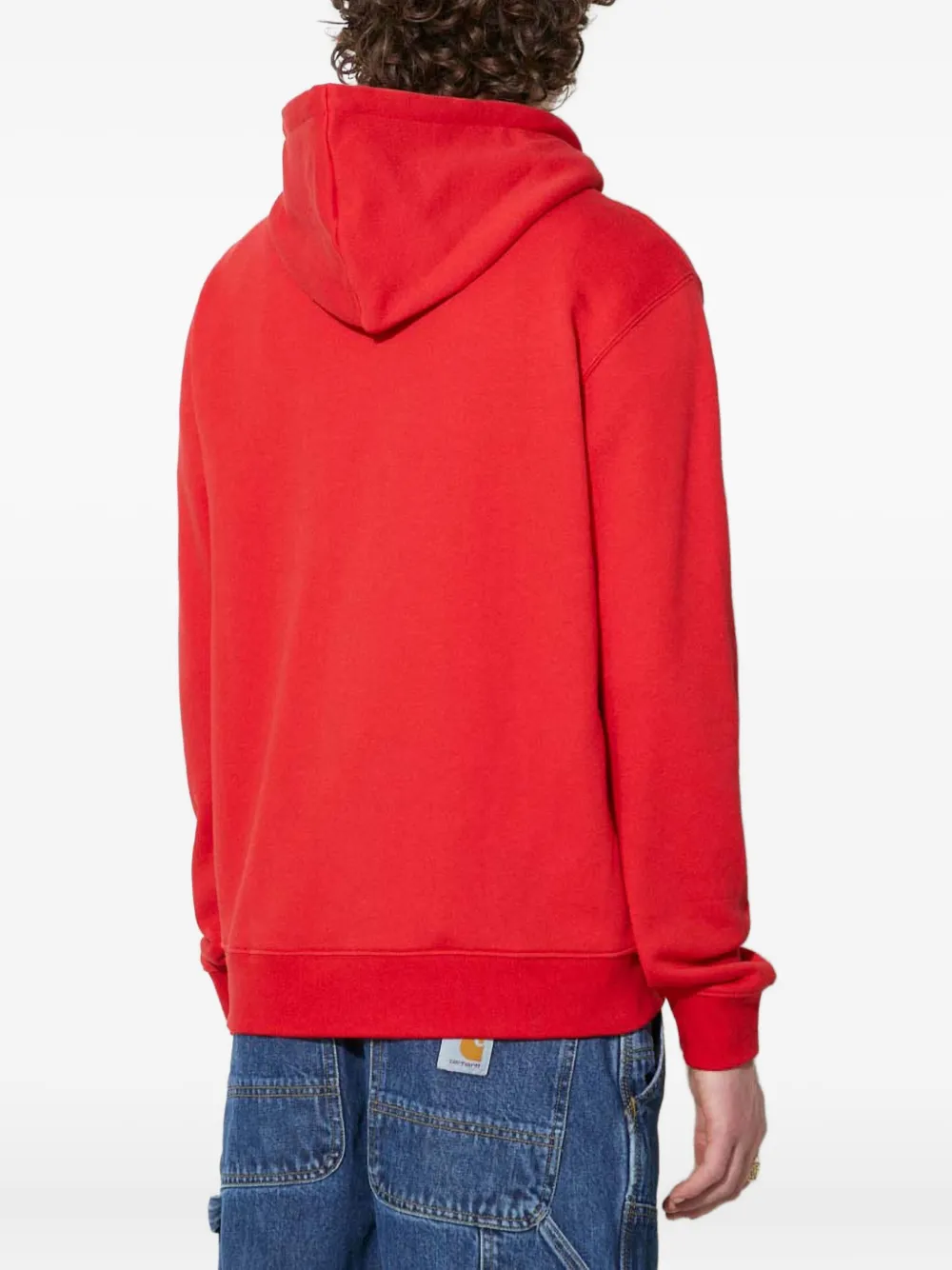 adidas Hoodie met logoprint Rood