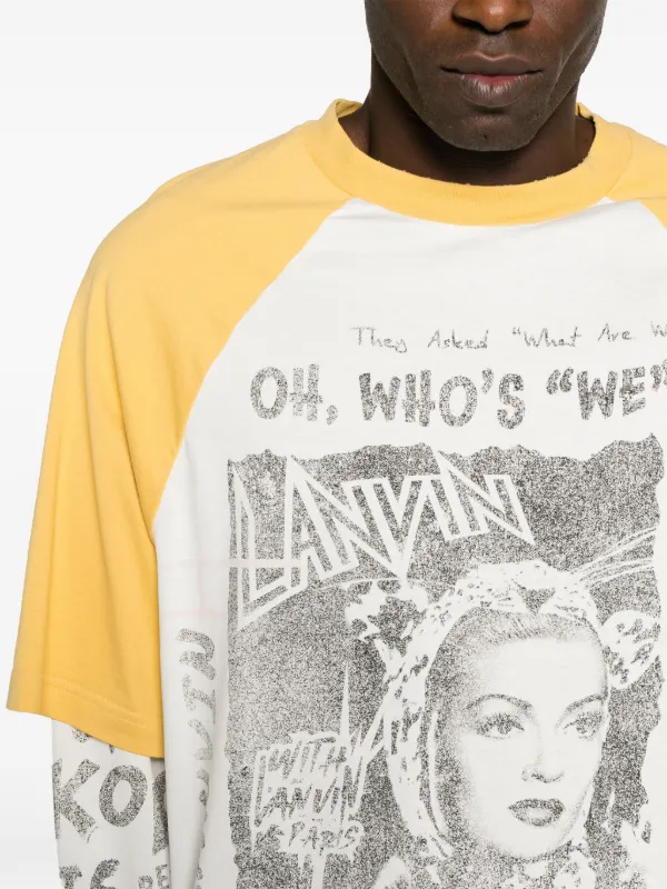 【関税込み】Lanvin Futureエディション ホワイト Tシャツ Lanvin x Future Layered Cotton T-shirt | White | FARFETCH