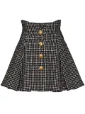 Balmain tweed tulip mini skirt - Black