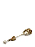 Jennifer Gibson Jewellery Vintage Miriam Haskell Baroque Pearl Droplet Pin 1940s - Gold