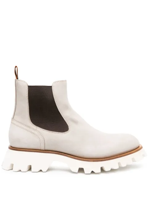 Santoni botas chelsea de gamuza
