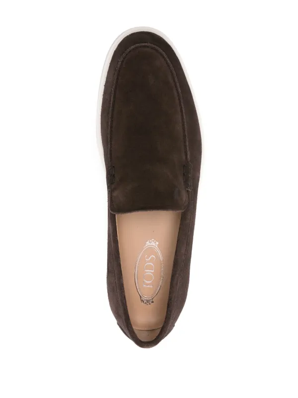 Tod's Slipper スエードローファー | ブラウン | FARFETCH JP