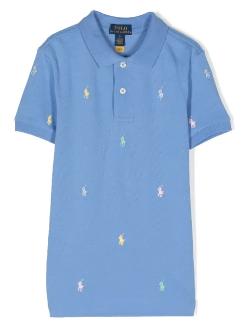 POLO RALPH LAUREN KIDS Polo Pony embroidered polo shirt