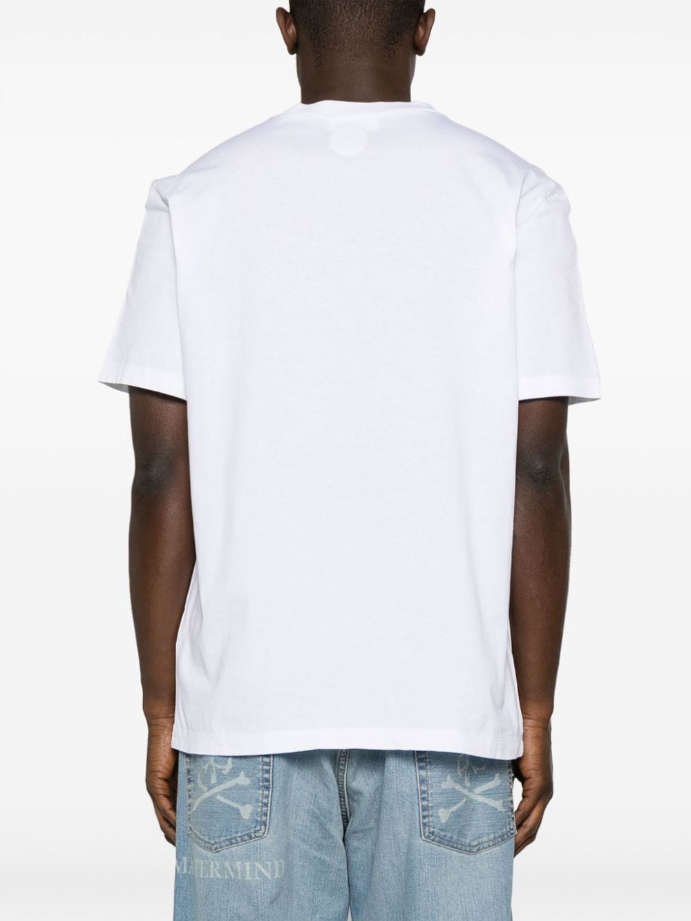 Shop Dsquared2 Logo-embossed Cotton T-shirt In White