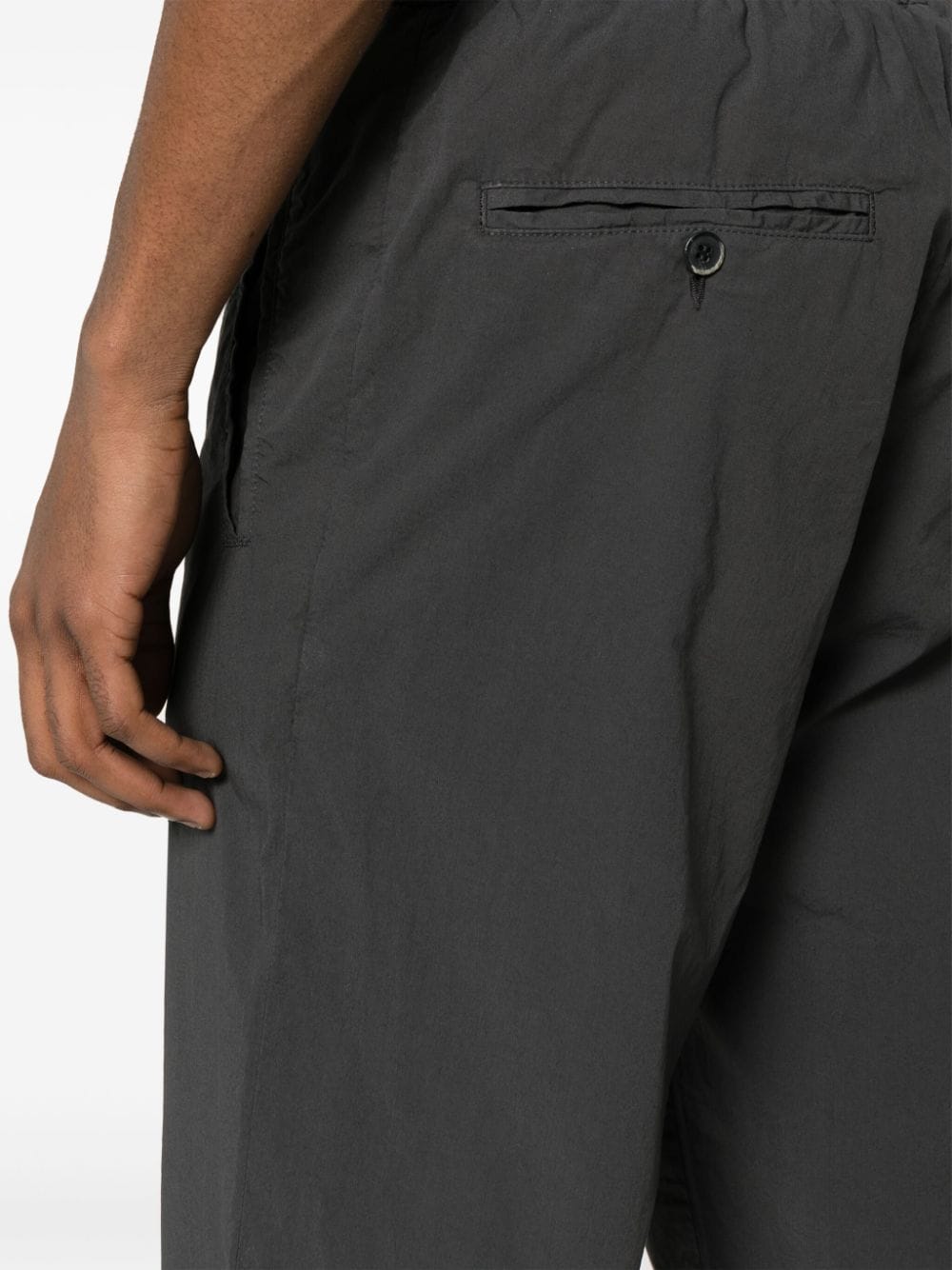 Shop Barena Venezia Mid-rise Straight-leg Trousers In Grey