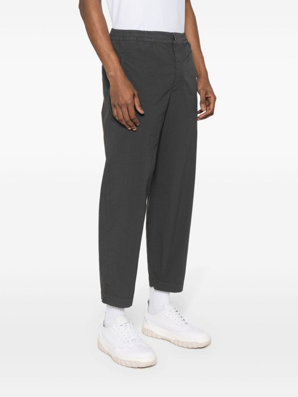 Barena Straight mid waist broek Grijs