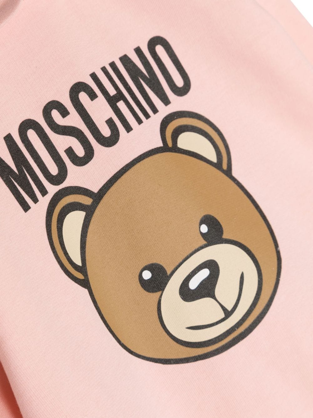 Shop Moschino Teddy Bear-motif Babygrow In Pink