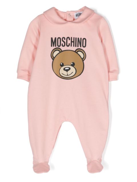 Moschino Kids Teddy Bear 图案连体衣