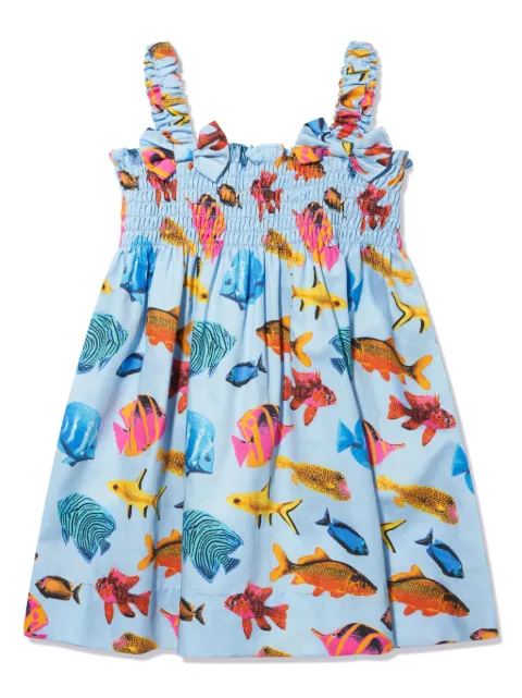 Rachel Riley vestido de verano con peces tropicales estampados