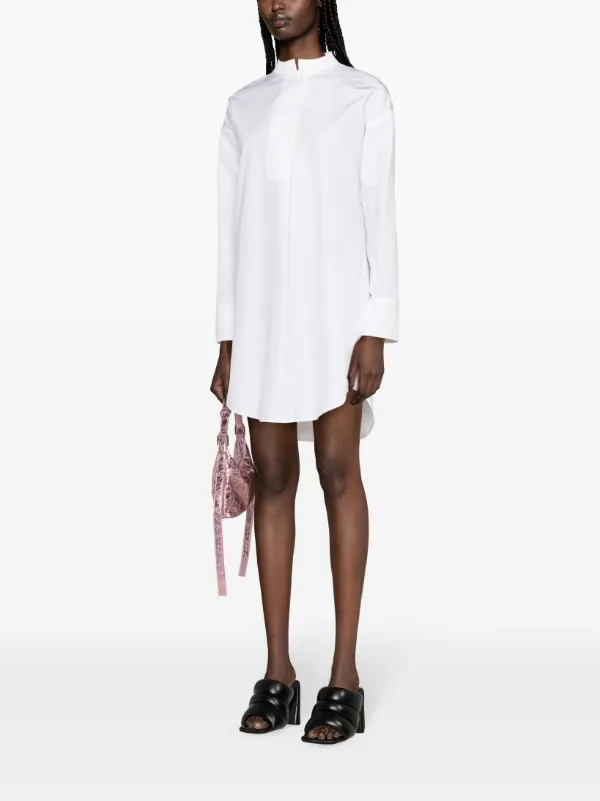 関税送料無料 GIVENCHY 襟付き 長袖シャツドレス Givenchy スタンドカラー シャツドレス | ホワイト | FARFETCH JP
