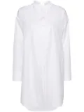 Givenchy stand-up collar shirt minidress - White