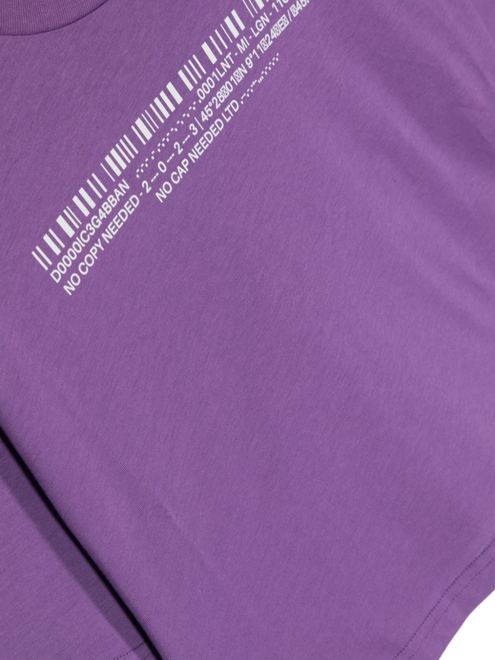 Shop Dolce & Gabbana Dgvib3 Mania Corta Logo-print Cropped T-shirt In Purple
