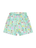 Rachel Riley ice lolly-print swim shorts - Blue