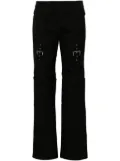 Blumarine guêpière puddle trousers - Black