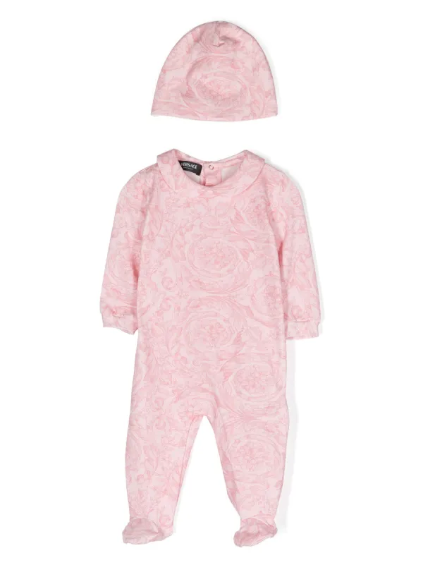 Versace Kids Pyjama En Coton Stretch a Logo Barocco Imprime Farfetch