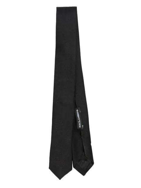 Dolce & Gabbana Kids corbata de seda con extremo en punta