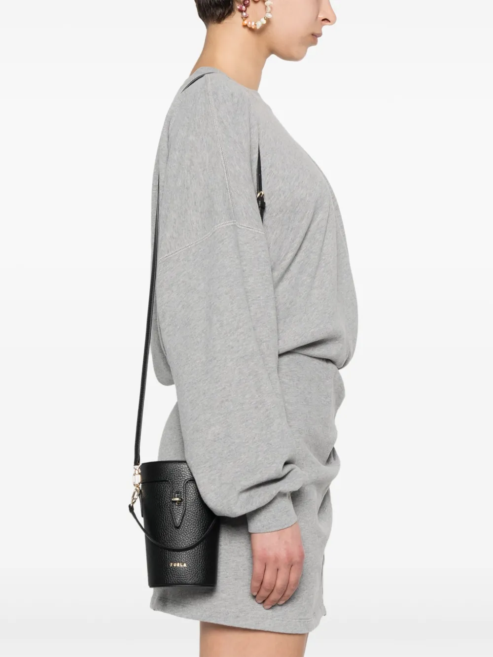 Furla Leren shopper - Zwart