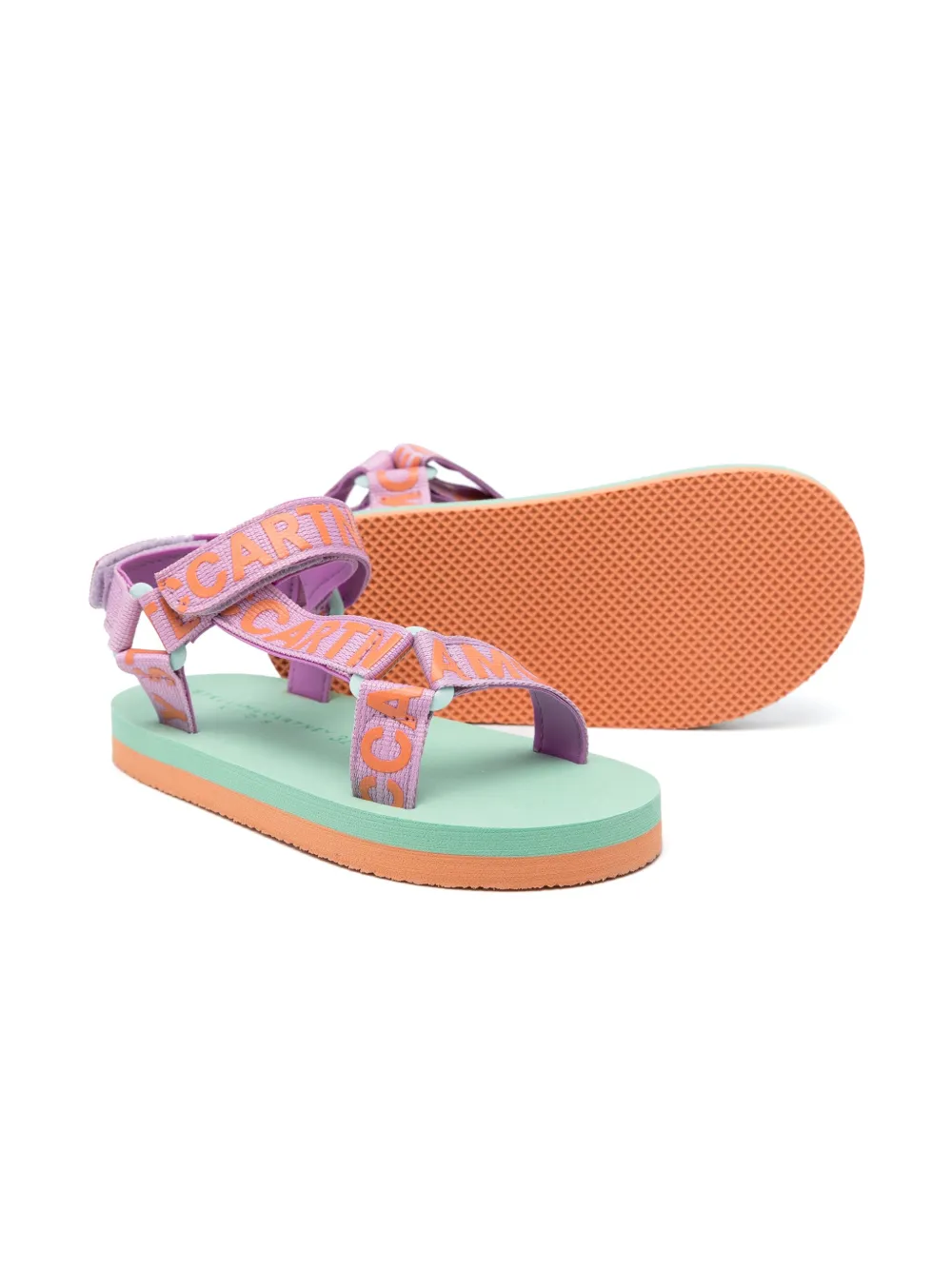 Image 2 of Stella McCartney Kids sandalias con franja del logo