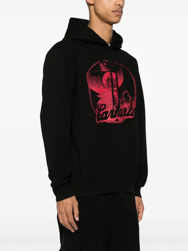 Red carhartt hoodie store