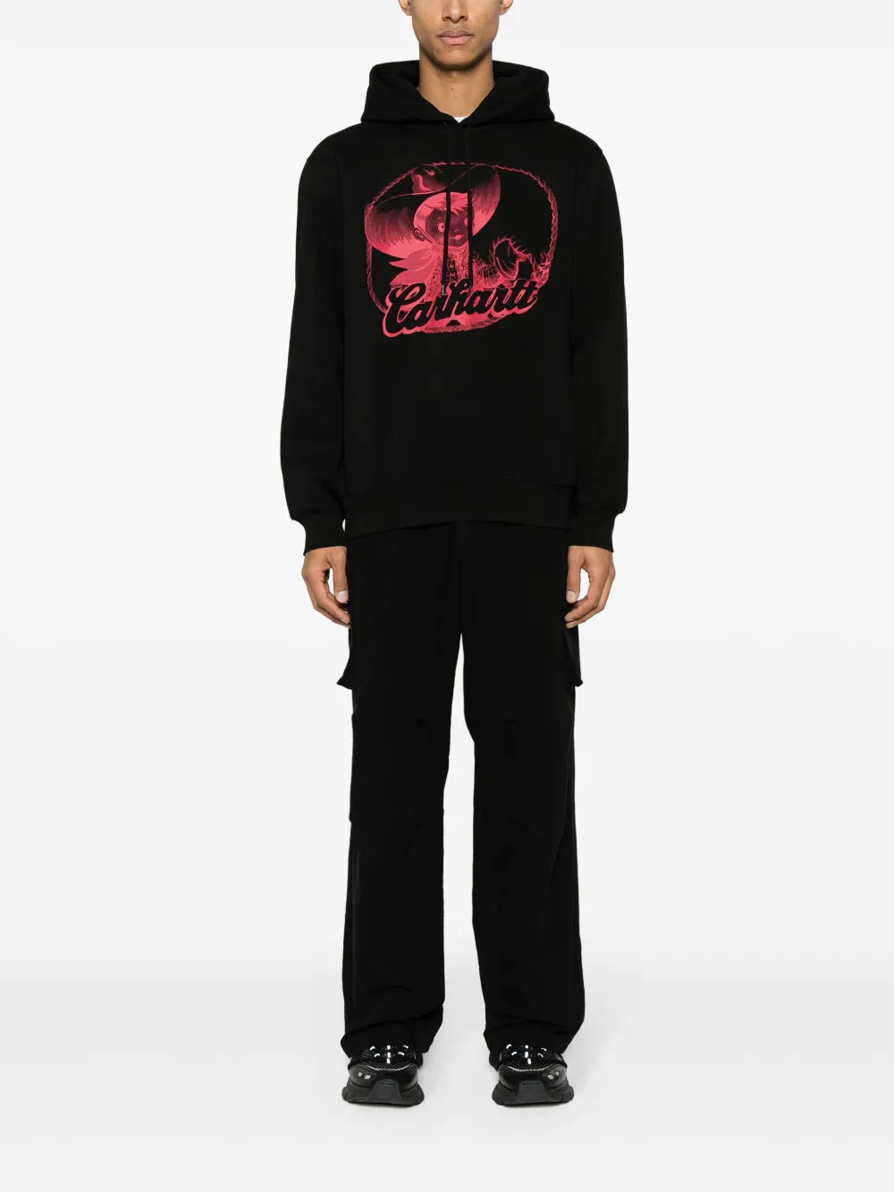 Carhartt WIP Katoenen hoodie - Zwart