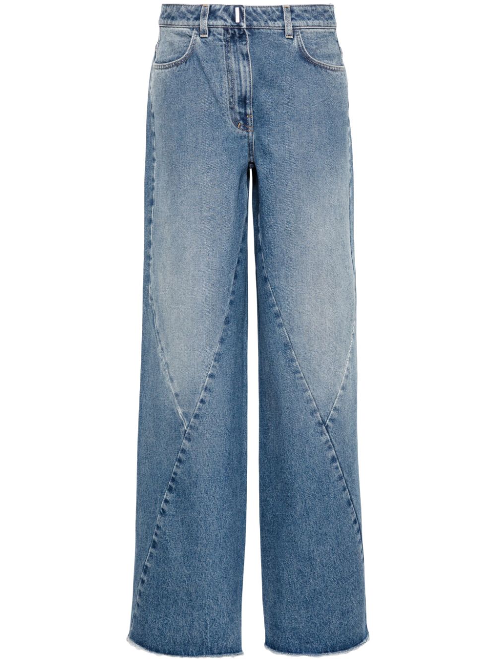 Image 1 of Givenchy mid-rise wide-leg jeans