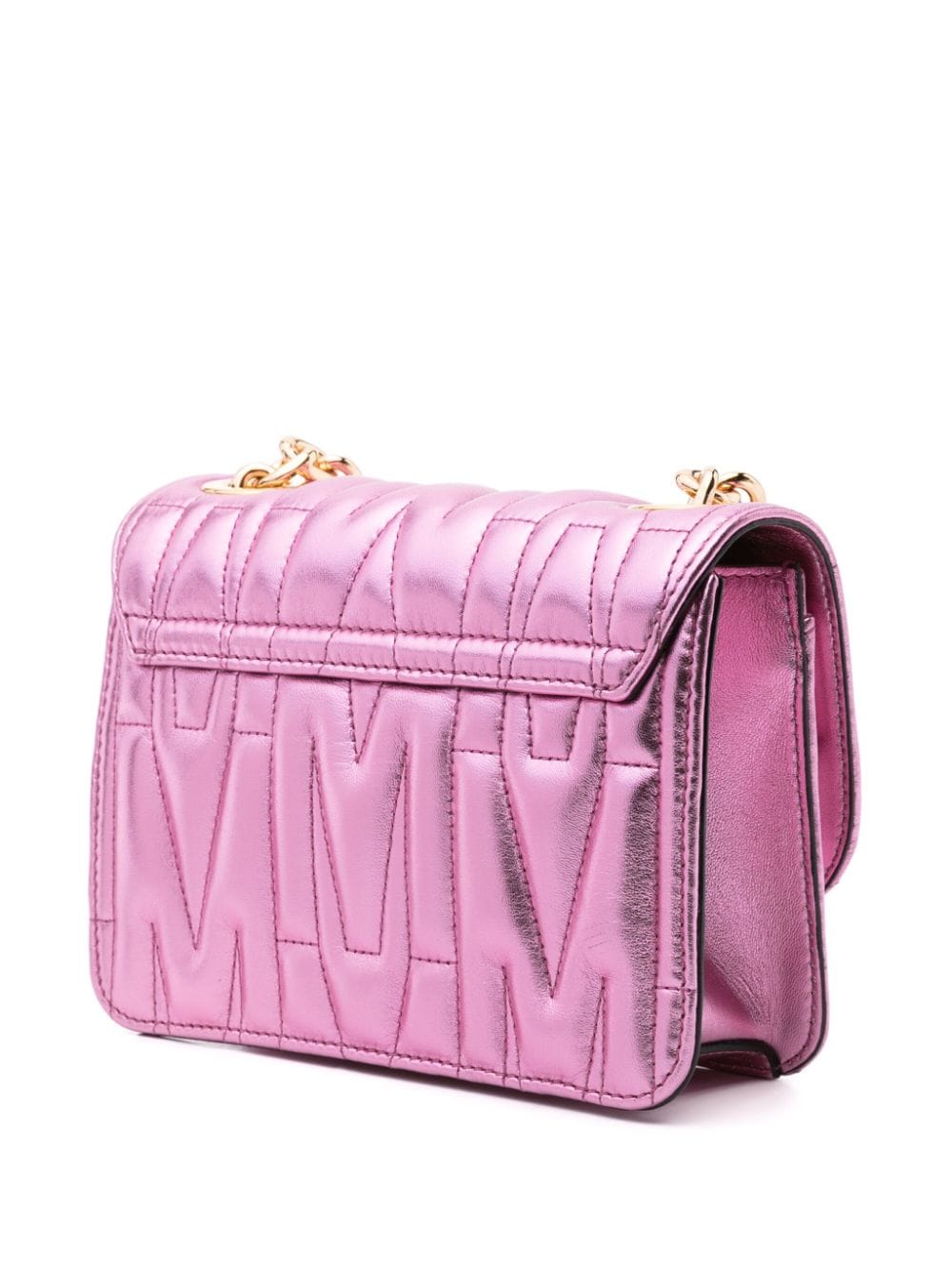 Image 2 of Moschino Pre-Owned logo-plaque quilted shoulder bag