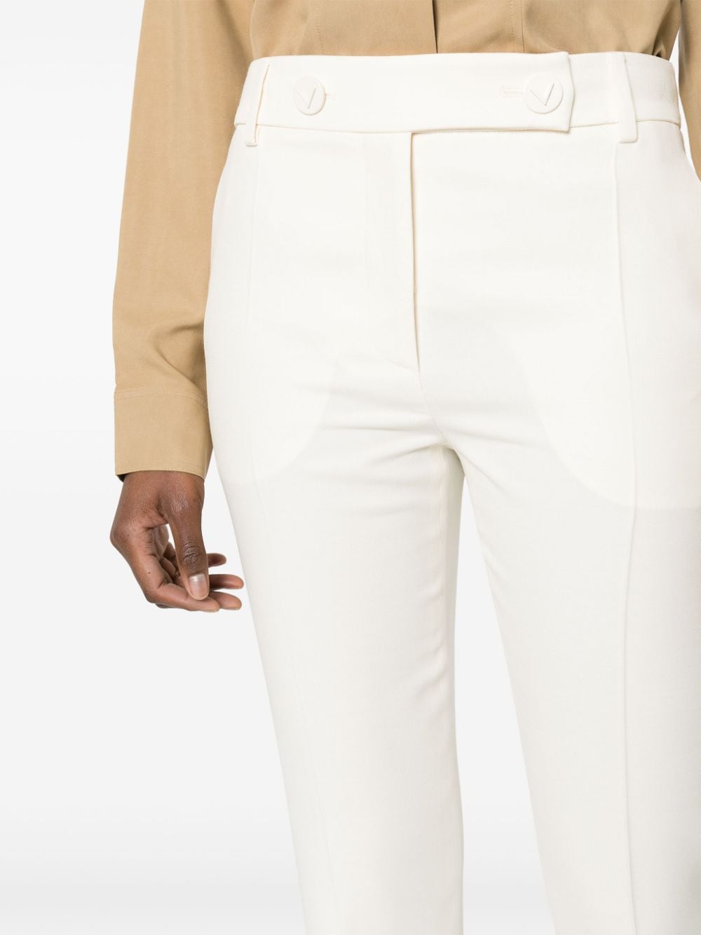 Valentino Garavani Broek met logo Beige