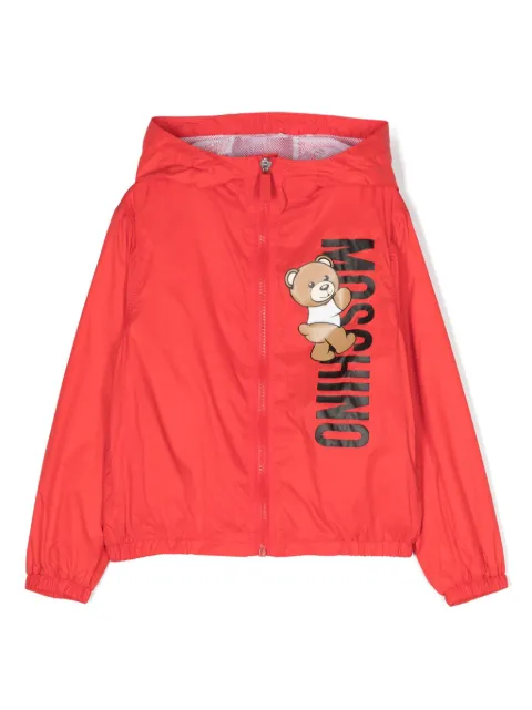 Moschino Kids Teddy Bear hooded rain jacket