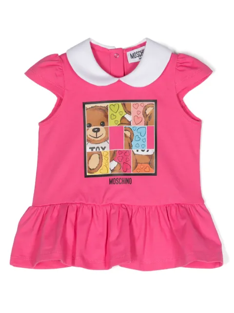 Moschino Kids graphic-print cotton dress