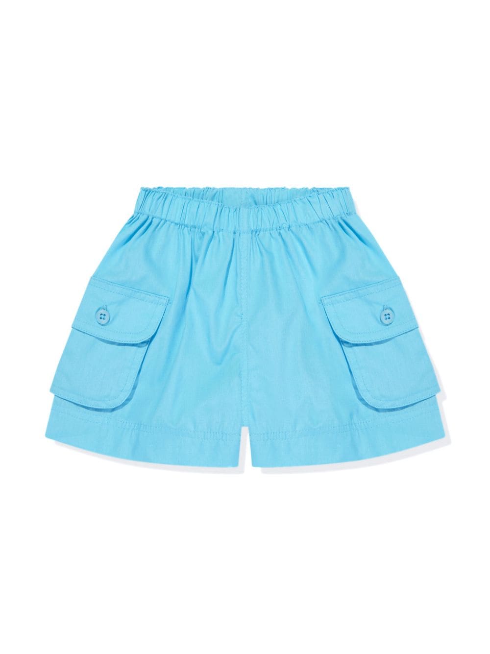 Shop Rachel Riley Cotton-poplin Cargo Shorts In Blue