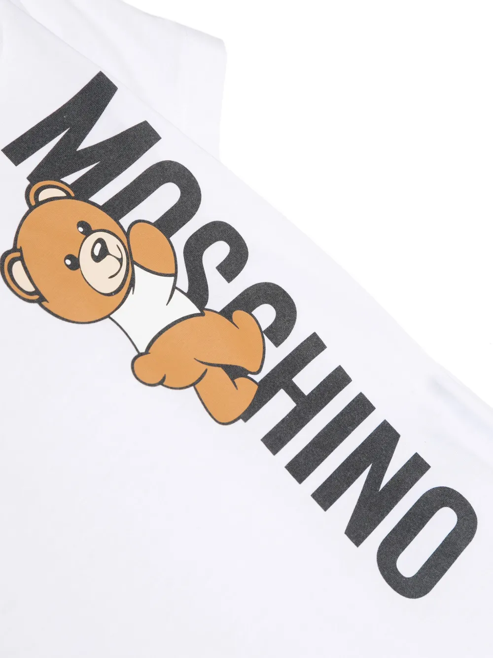 Shop Moschino Logo-print Cotton Shorties In White