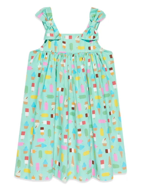 Rachel Riley ice cream print cotton dress kids Cotton 2 yrs Blue