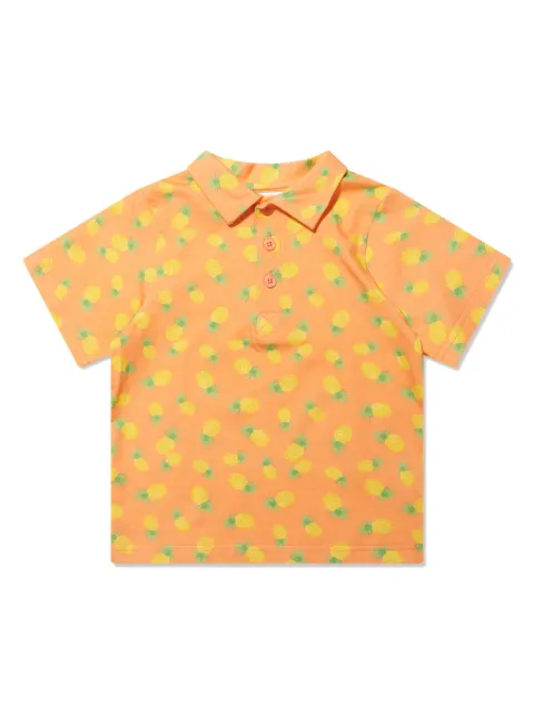 Rachel Riley pineapple-print polo shirt