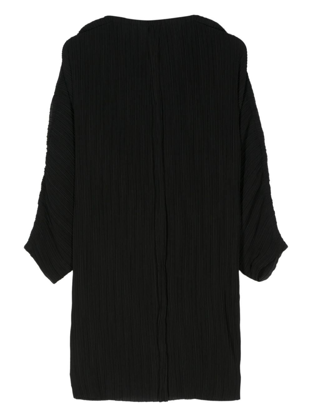 Shop By Malene Birger Dielle Plissé Midi Dress In Black