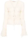 Blumarine semi-sheer tiered blouse - Neutrals