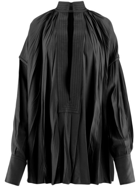 Ferragamo Kaftan crinkle-effect shirt